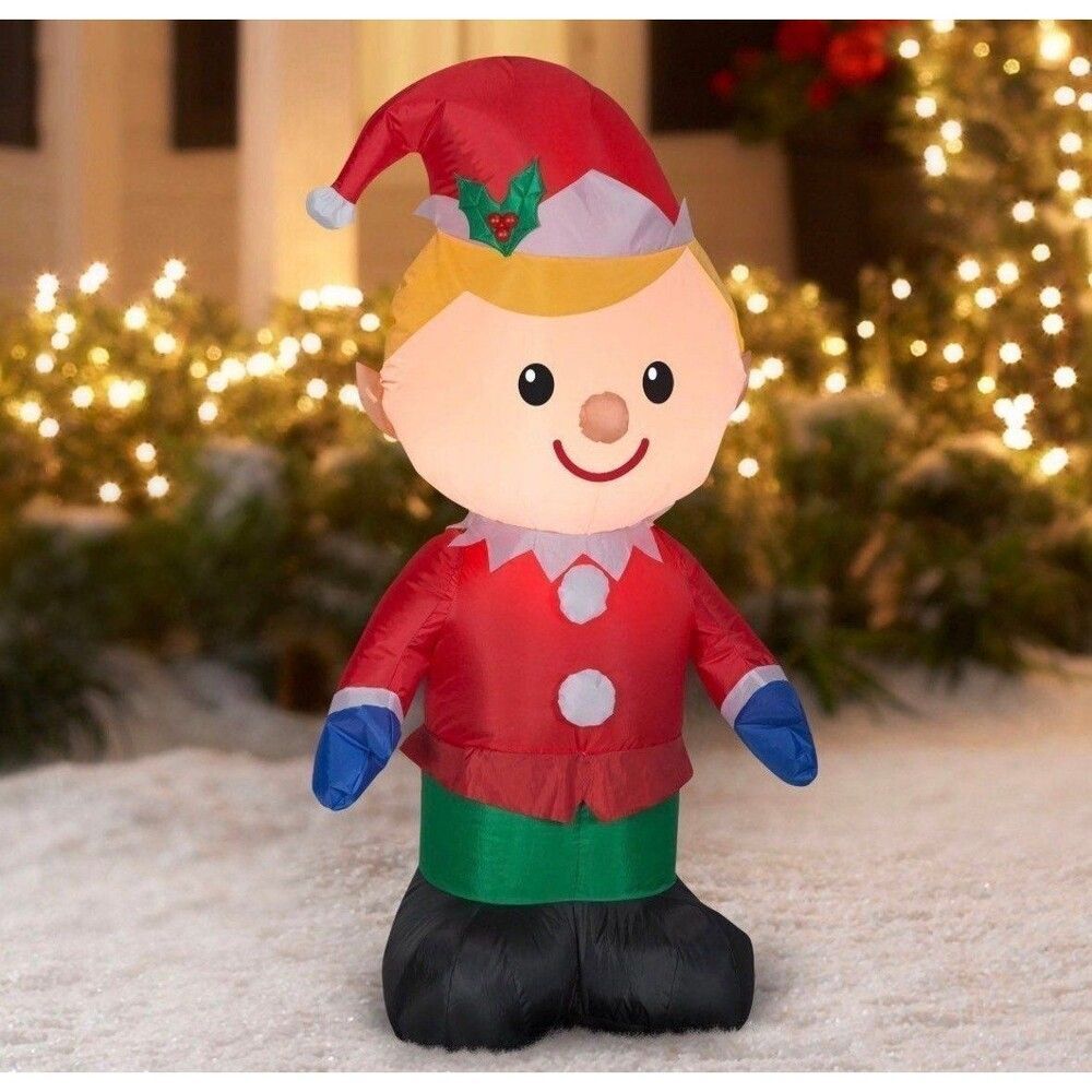 4ft Little Elf Holiday Inflatable